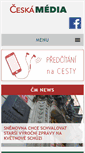 Mobile Screenshot of ceska-media.cz