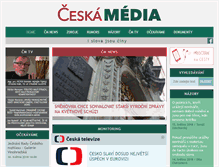 Tablet Screenshot of ceska-media.cz